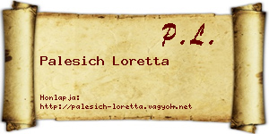 Palesich Loretta névjegykártya