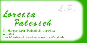 loretta palesich business card